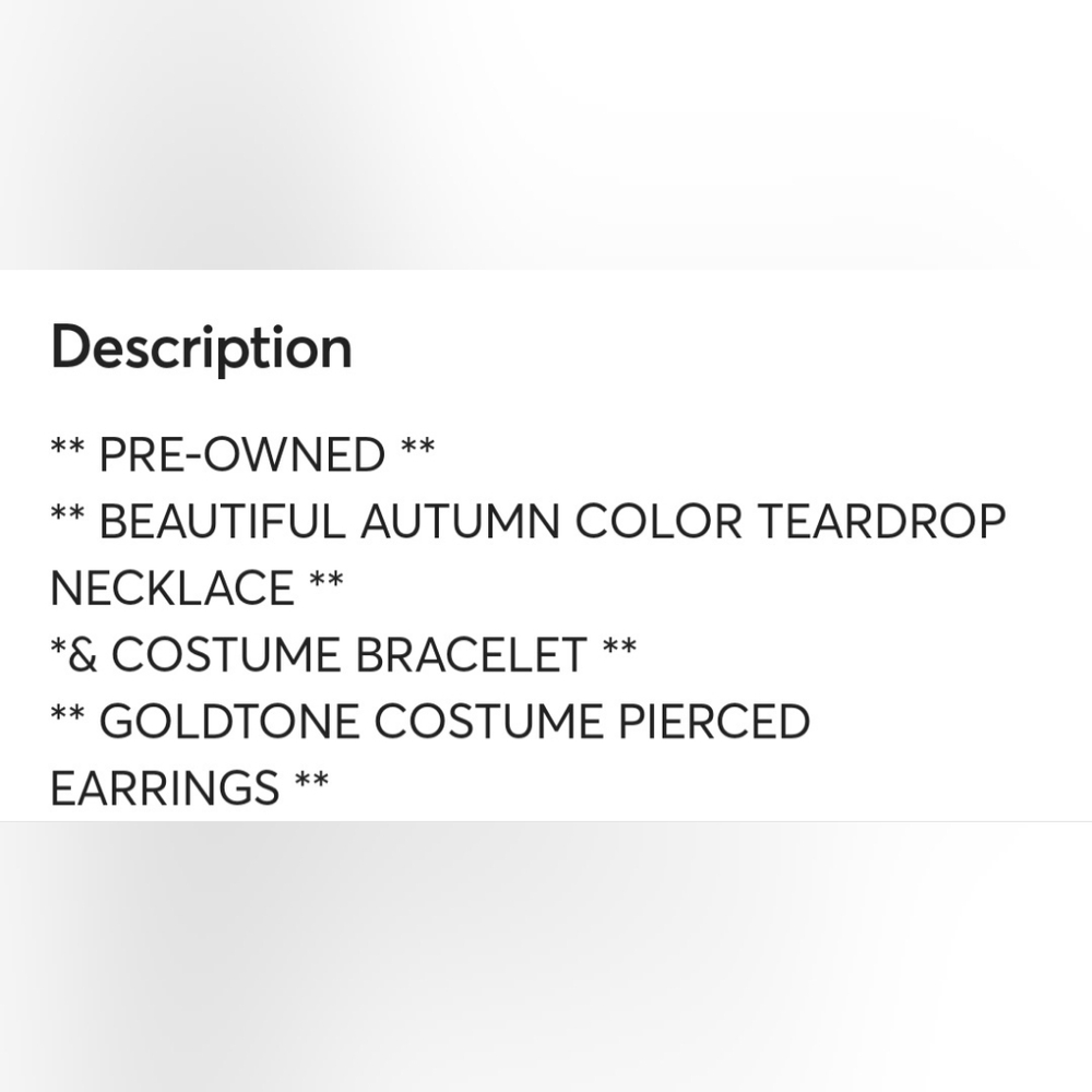 Multicolor Teardrop Statement Necklace Set - image 6